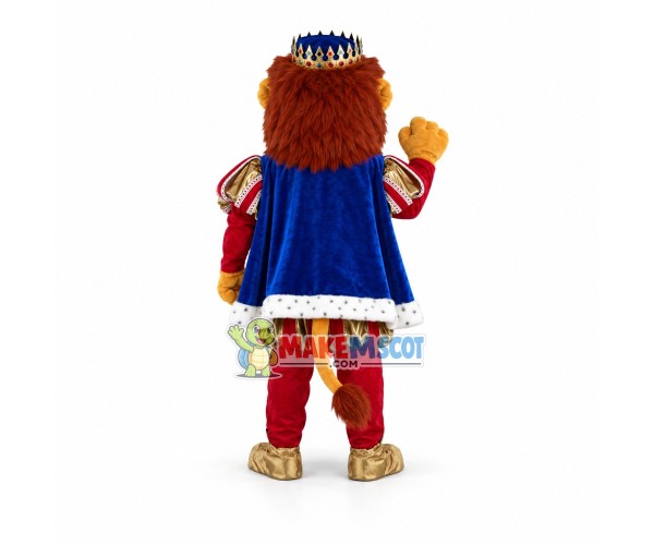 King Lion Mascot Costume King Lion Mascot Costume