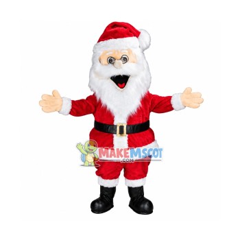 Laughing Santa Claus Mascot Costume Laughing Santa Claus Mascot Costume