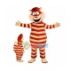 Mischievous Brown Cheshire Cat Mascot Costume	