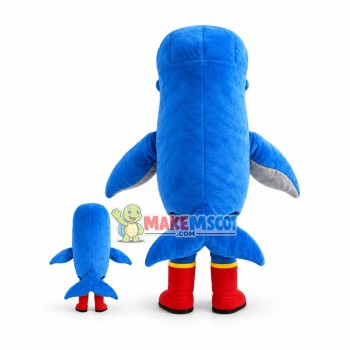 Deluxe Blue Whale Lightweight Mascot Costume