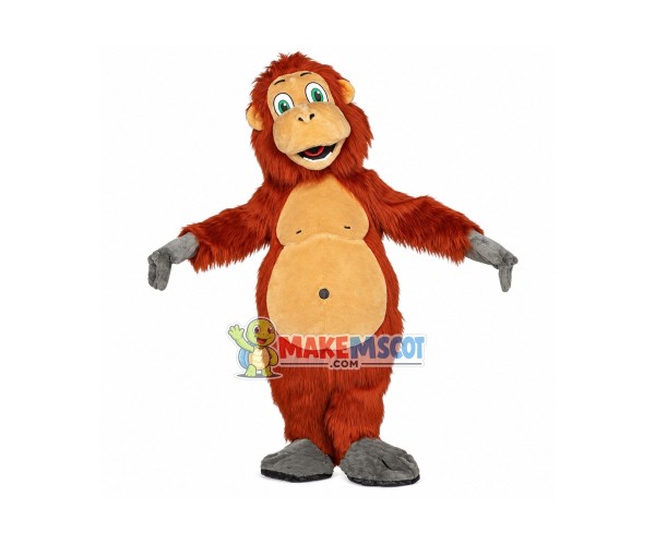 Orangutan Long Fur Mascot Costume