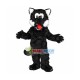Lovely Black Wolf Long Fur Mascot Costume Lovely Black Wolf Long Fur Mascot Costume