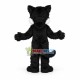 Lovely Black Wolf Long Fur Mascot Costume Lovely Black Wolf Long Fur Mascot Costume