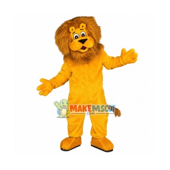 Lovely Yellow Lion Mascot Costume Lovely Yellow Lion Mascot Costume
