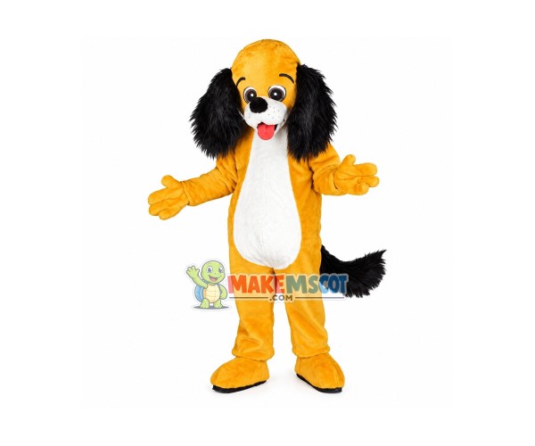 Lovely Yellow Dog Mascot Costume Lovely Yellow Dog Mascot Costume