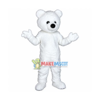Adorable White Bear Mascot Costume Adorable White Bear Mascot Costume