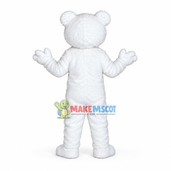 Adorable White Bear Mascot Costume Adorable White Bear Mascot Costume