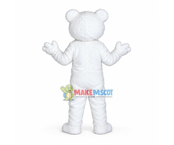 Adorable White Bear Mascot Costume