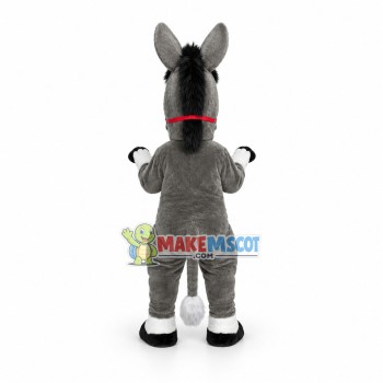 Lovely Grey Donkey Mascot Costume Lovely Grey Donkey Mascot Costume