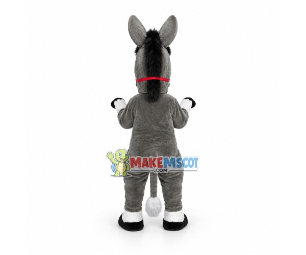 Lovely Grey Donkey Mascot Costume Lovely Grey Donkey Mascot Costume