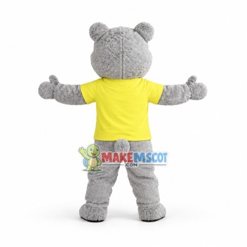 Lovely Grey Teddy Bear Mascot Costume Lovely Grey Teddy Bear Mascot Costume