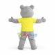 Lovely Grey Teddy Bear Mascot Costume Lovely Grey Teddy Bear Mascot Costume