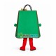 Deluxe Cartoon Green Gift Bag With Bow Mascot Costume Deluxe Cartoon Green Gift Bag With Bow Mascot Costume
