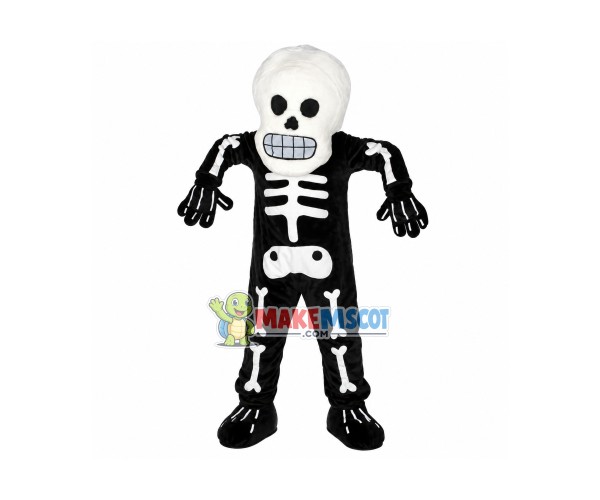 Halloween Skeleton Mascot Costume 