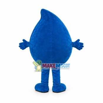 Deluxe Cartoon Blue Water Drop Mascot Costume Deluxe Cartoon Blue Water Drop Mascot Costume