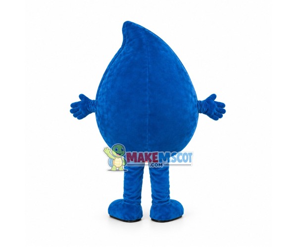 Deluxe Cartoon Blue Water Drop Mascot Costume Deluxe Cartoon Blue Water Drop Mascot Costume