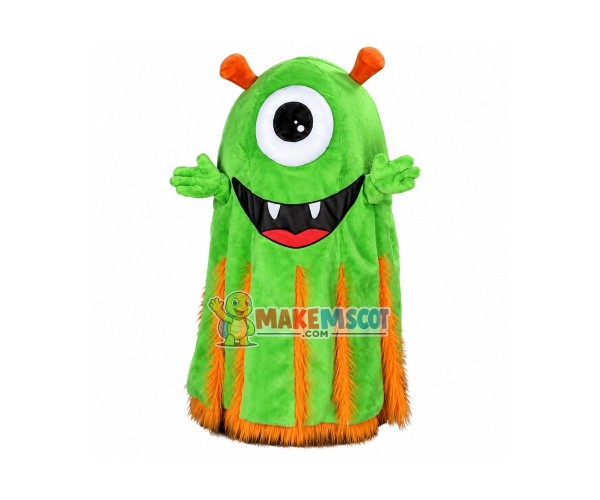 Green Monster Mascot Costume 