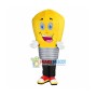 Deluxe Cartoon Yellow Light Bulb Mascot Costume 