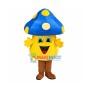 Adult Cartoon Blue Mushroom Mascot Costume 