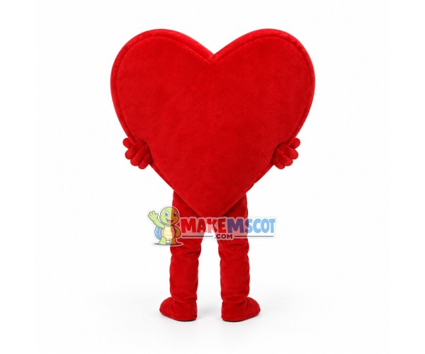 Deluxe Cartoon Red Heart Mascot Adult Costume Deluxe Cartoon Red Heart Mascot Adult Costume
