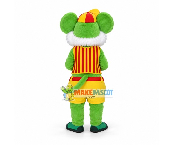 Green Mouse Mascot Costume Fancy Dress Outfit Green Mouse Mascot Costume Fancy Dress Outfit