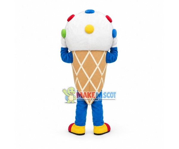 Deluxe Cartoon Ice Cream Cone Cupcake Mascot Costume Deluxe Cartoon Ice Cream Cone Cupcake Mascot Costume