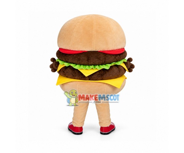 Deluxe Cartoon Double Cheeseburger Lightweight Mascot Costume Deluxe Cartoon Double Cheeseburger Lightweight Mascot Costume
