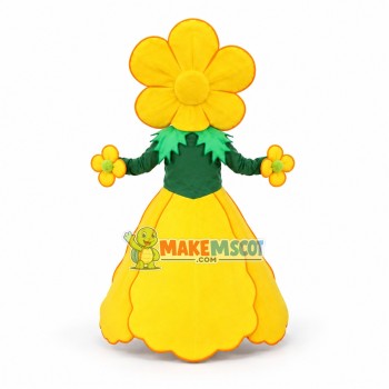 Yellow Flower Mascot Adult Costume Yellow Flower Mascot Adult Costume
