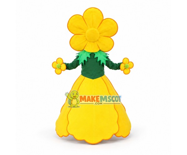 Yellow Flower Mascot Adult Costume Yellow Flower Mascot Adult Costume