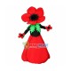 Red Flower Mascot Adult Costume	