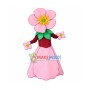 Pink Flower Mascot Adult Costume	
