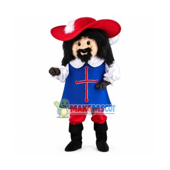 Porthos Musketeer Mascot Costume Porthos Musketeer Mascot Costume