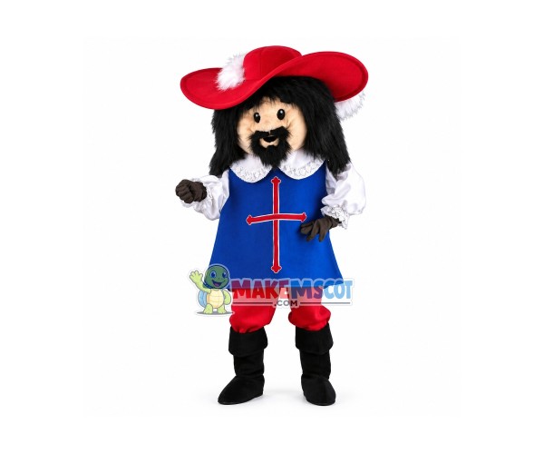 Porthos Musketeer Mascot Costume Porthos Musketeer Mascot Costume