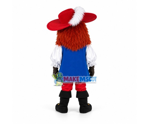 Athos Musketeer Mascot Costume Athos Musketeer Mascot Costume
