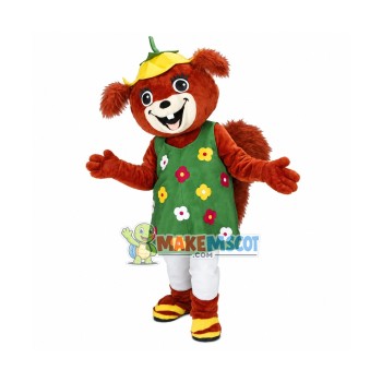 Cute Squirrel Girl Mascot Adult Costume	