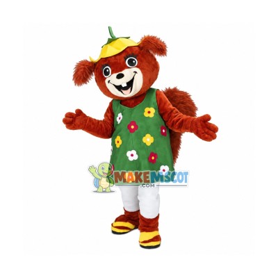 Cute Squirrel Girl Mascot Adult Costume	