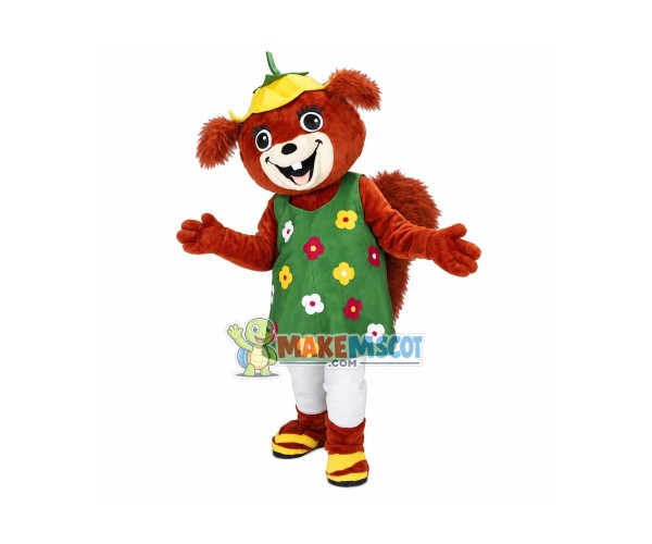 Cute Squirrel Girl Mascot Adult Costume Cute Squirrel Girl Mascot Adult Costume