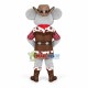 Cowgirl Grey Mouse Mascot Adult Costume Cowgirl Grey Mouse Mascot Adult Costume