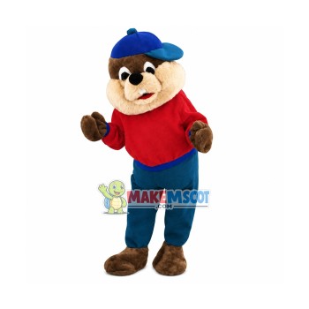 Squirrel Boy Mascot Costume Fancy Dress Outfit 	