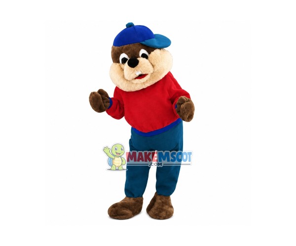 Squirrel Boy Mascot Costume Fancy Dress Outfit Squirrel Boy Mascot Costume Fancy Dress Outfit