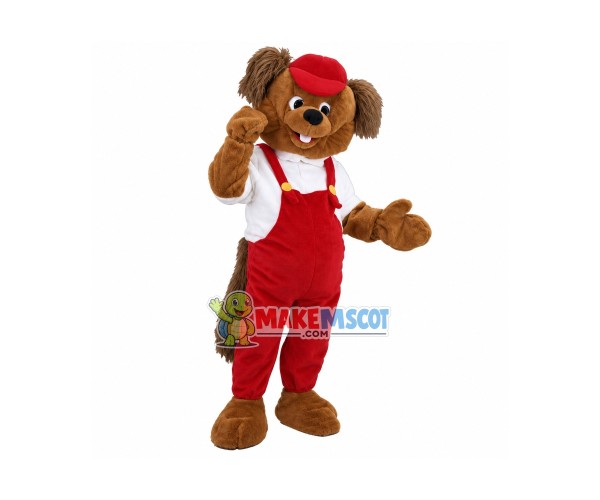 Beaver Boy Mascot Costume Fancy Dress Outfit Beaver Boy Mascot Costume Fancy Dress Outfit
