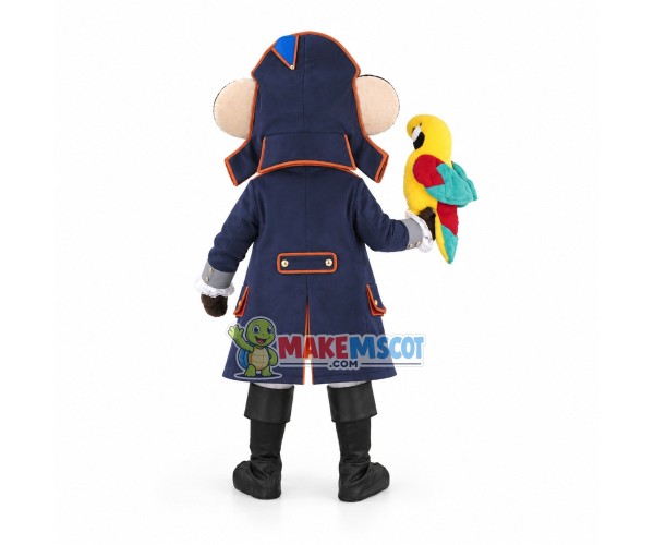 Captain Marine Mascot Costume Captain Marine Mascot Costume