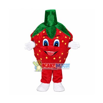 Deluxe Cartoon Strawberry Lightweight Mascot Adult Costume