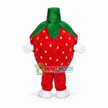 Deluxe Cartoon Strawberry Lightweight Mascot Adult Costume Deluxe Cartoon Strawberry Lightweight Mascot Adult Costume