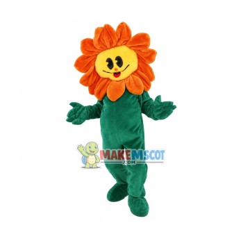 Adult Cartoon Sun Flower Mascot Costume 