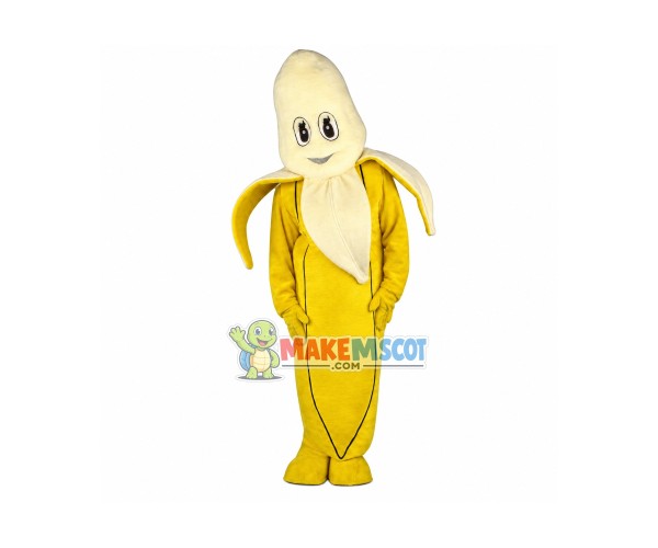 Adult Cartoon Peeled Banana Mascot Costume