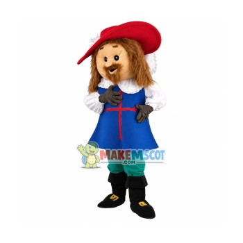 Aramis Musketeer Mascot Costume Aramis Musketeer Mascot Costume