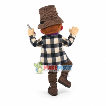 Homeless Man Mascot Costume Homeless Man Mascot Costume