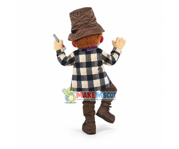 Homeless Man Mascot Costume Homeless Man Mascot Costume