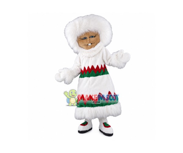 Eskimo Woman Mascot Costume Eskimo Woman Mascot Costume